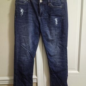 White House Black Market Blue Crop Jeans